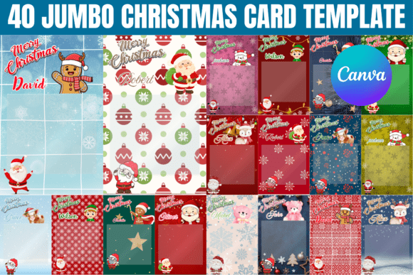 40 Jumbo Christmas Treat Card Template: Festive Gifting Made Easy