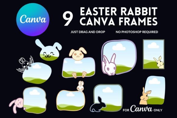 Bunny Canva Frame, Easter Rabbit: A Spring Design Essential