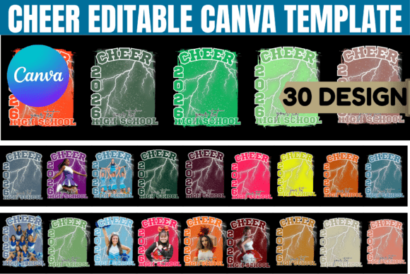 Cheer Editable Canva Template Bundle: Your All-in-One Spirit Kit