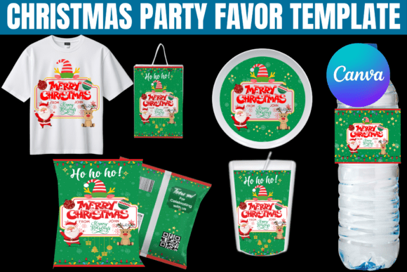 Christmas Party Favor Canva Template: Your Holiday Design Shortcut