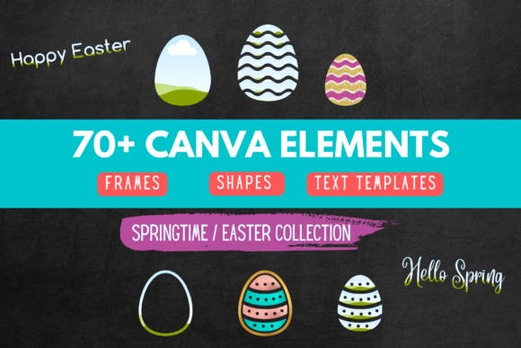 Custom Canva Frame for Easter/Spring: A Fresh Approach to Digital Design