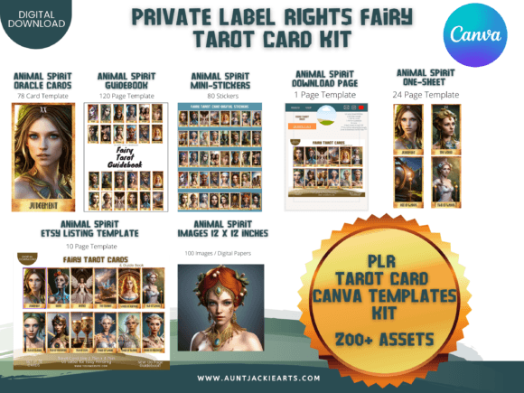 Design Your Own Fairy Tarot Deck with This Canva Template