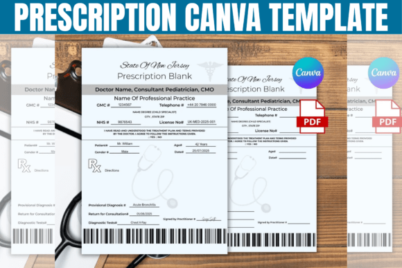 Editable Prescription Canva Template: Your Go-To Design Pack