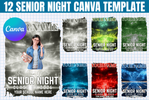 Master Your Senior Night: 12 Editable Canva Templates