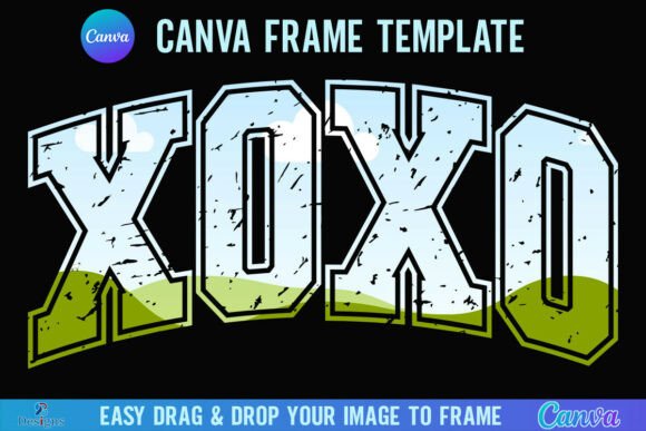 Retro Valentine XOXO Canva Frame Varsity: A Designer's Guide