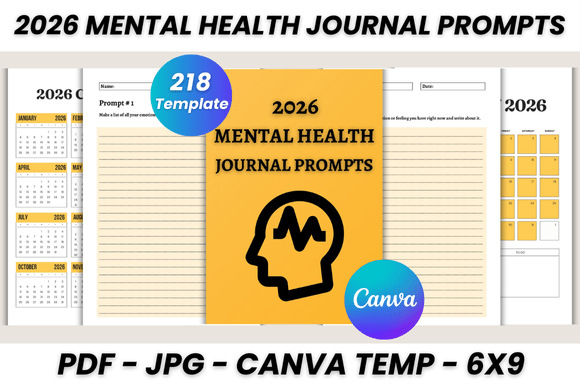 Streamline Your 2026 Planning with the Mental Health Journal Prompts Canva Template