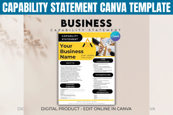 Streamline Your Business with a Capability Statement Canva Template