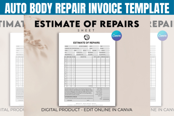 Streamline Your Shop: The Ultimate Auto Body Repair Invoice & Estimate Template
