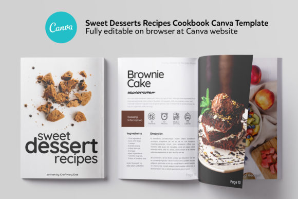 Styling Your Sweets: The Canva Desserts Cookbook Template