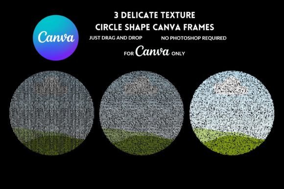 Unlock Creative Freedom: 3 Circle Shape Canva Frames